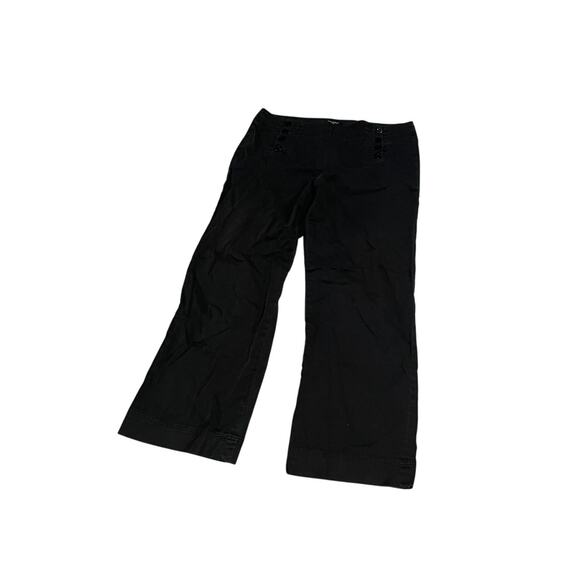 Sandro black button baggy trousers size 14P - Picture 1 of 6